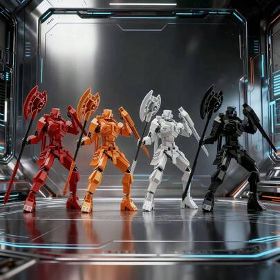 Merry XD T13 Posable Action Figure, Assembled Realistic Nova Titan Lucky 13 3D Printed Multi-Joint Movable Doll