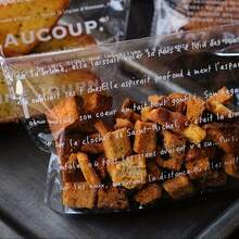 100个自封袋 - 小号 (15x20厘米) / 大号 (15x25厘米) - 透明，带法文文字 - 多用途食品保鲜袋，适用于烘焙食品和水果 - 彩色 - 查看 8