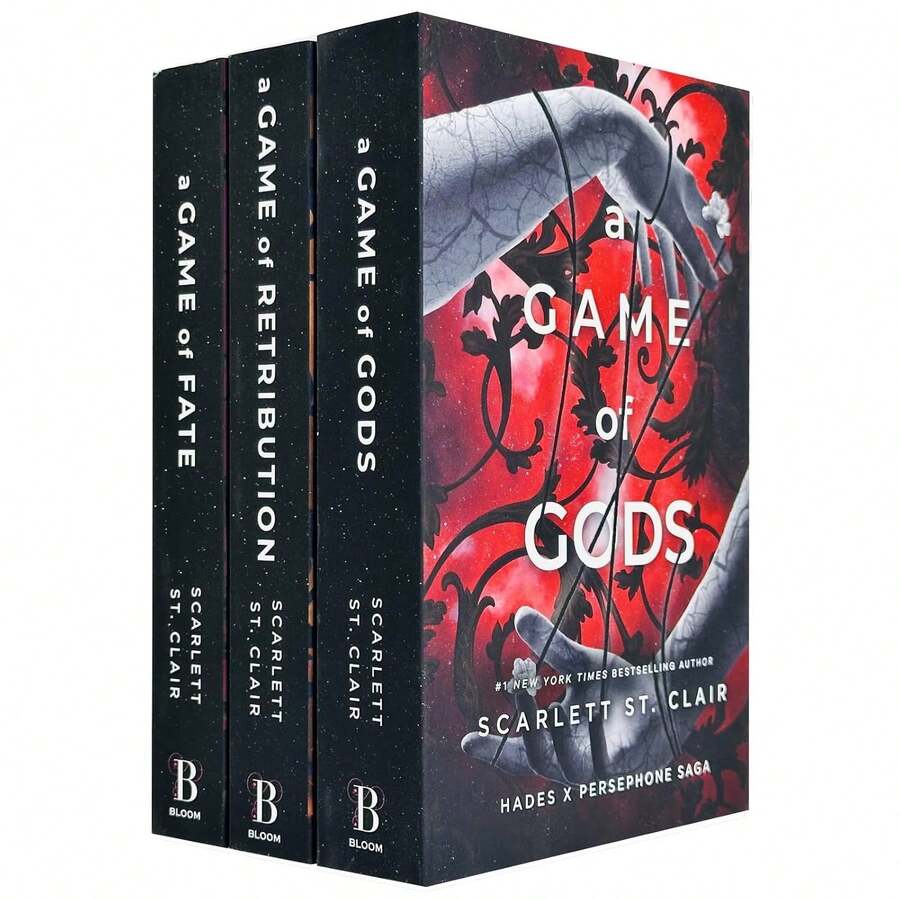 (NEW COVERS) Hades X Persephone Saga 3 Books Collection Set By Scarlett St. Clair (A Game Of Gods, A Game Of Retribution & A Game Of Fate) - Bộ - Xem 1