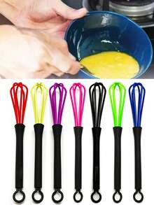1/3/5/10pcs Manual Egg Beater, Multi-Function Plastic Egg Whisk, Kitchen Egg Mixer, Hand-Held Egg Whisk, Suitable For Cake Baking And Cooking