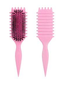 Hair brushes-EU+UK 卷发定型梳，尼龙刷毛，轻松打造卷曲造型，顺滑易梳，减少拉扯，防毛躁，男女通用，适合3A-4C卷曲波浪发质，居家旅行沙龙专业美发工具。送给家人、朋友以及所有热爱卷发护理的人的理想礼物，生日、圣诞节、情人节、母亲节、父亲节及所有节日场合的完美之选。 - 彩色 - 查看 13