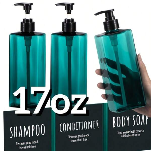 2 dozowniki mydła łazienkowego 17 uncji, butelki na szampon i odżywkę, dozownik do mydła do rąk, zestaw dozowników do mydła do rąk, butelka na szampon, butelki na szampon, butelka na szampon podróżna