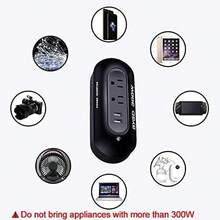 BYGD-300W Inversor Portátil para Coche, Conversor de Corriente de 12V a 110V con 2 Puertos Hembra y 2 Puertos USB para Exteriores, Camping, Aventura - 1 - Ver 5