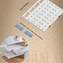 1pc Expandable Shelf, Closet Shelf, Adjustable Storage Rack, Extendable Tiered Shelf, For Cabinet, Wardrobe, Kitchen, Bathroom, No Drilling Required Kitchen Items Kitchen Accessories Kitchen Tools