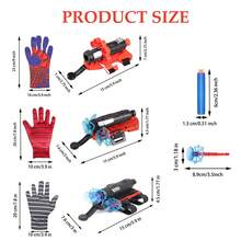 1/2 套全新腕式射击玩具套装，可DIY扮演喜爱的射击游戏英雄，柔软的子弹头可吸附在门/书/瓷砖等光滑表面，射击范围约5米，适合儿童、青少年和成人的互动玩具