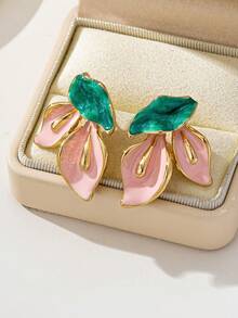 1 对欧美不对称几何形状油滴耳钉 - 幾何耳環 - 查看 25