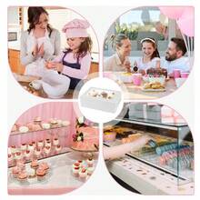 Paquete de 20 cajas para cupcakes, cajas para 6 cupcakes con ventana transparente, cajas de galletas de 24x16x7.5 cm, recipientes para cupcakes, cajas de panadería, Cajas para Postres de Panadería Blancas con Ventana Tapa Transparente Cajas para Galletas Adecuado para Pasteles, Donas, Cupcakes, Dulces, Magdalenas, Postres - Blanco - Ver 8