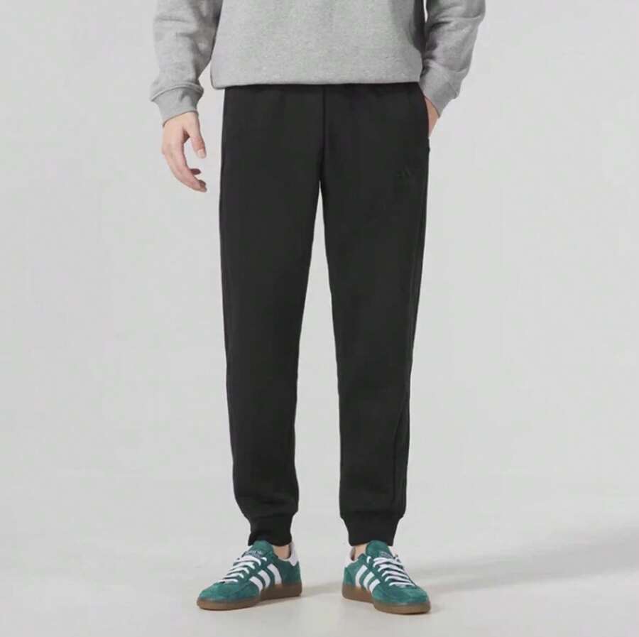 Adidas Thermal Lined Ankle Cuff Men's Sweatpants - Black - View 1