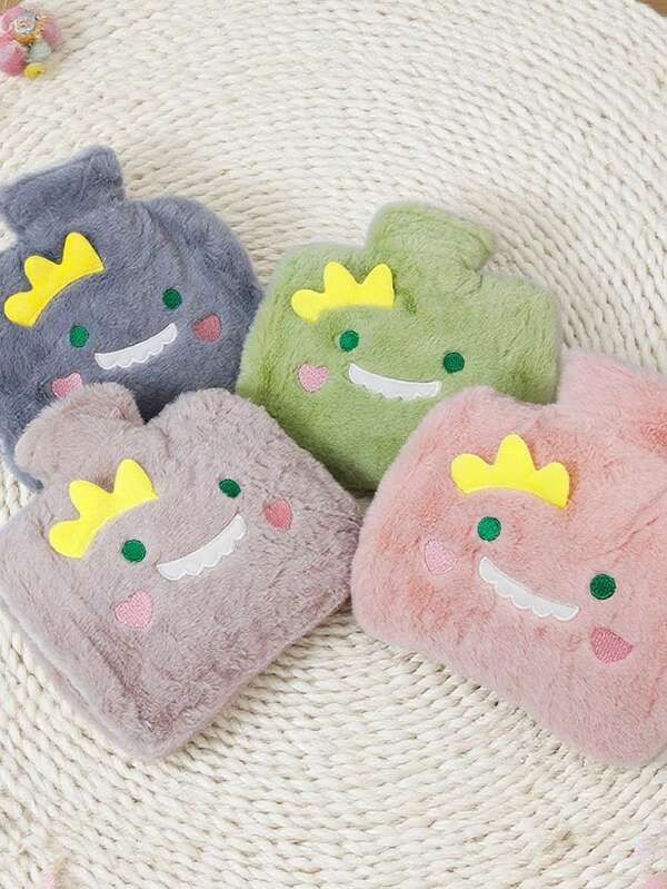 1Pack Hot Water Bottle, Warm Water Bag With Soft Premium Faux Fur Cover Water Bag For Hot Compress And Warm Hands, Hot-Water Bag For Hot Water Bottles For Neck, Back, Shoulder, Legs And Menstrual Cramps For Halloween,Christmas, Thanksgiving Gifts