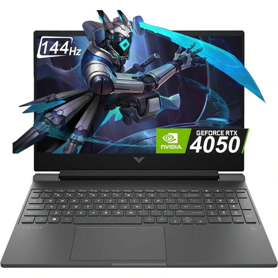 HP Victus Gaming Laptop - 15.6 Inch FHD (1920x1080) 144Hz IPS Display, Intel Core I5-13420H Processor, 16 GB DDR4 RAM, 512 GB NVMe SSD, NVIDIA GeForce RTX 4050 6GB GDDR6, Windows 11 Home - Mica Silver - 雲母銀 - 查看 1