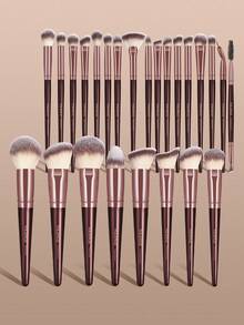 MAANGE Set de 13/25/26/30/31/33 piezas de brochas de maquillaje profesionales, incluye brochas para polvos, rubor, corrector, contorno, contorno de nariz, sombras de ojos, cejas, detalles, base, rostro y iluminador, para uso diario y viajes, accesorios de maquillaje, regalos para amigos