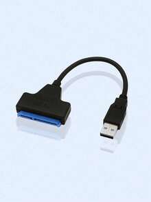 適用於 2.5 英寸硬盤 HDD/SSD 的 SATA 轉 USB 適配器電纜，硬盤適配器轉換器 - 黑色 - 查看 5