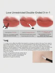 NOVO Son môi hai đầu chống nước, chống mồ hôi, lâu trôi, không lem, lớp nền trong suốt như gương, một đầu nhung lì, một đầu có kết cấu bóng, thích hợp trang điểm hàng ngày, du lịch ngoài trời, quà tặng cho phụ nữ, giáng sinh, năm mới, trang điểm Halloween, mỹ phẩm thời trang Y2K - 600# Ban ngày Ban đêm - Xem 7