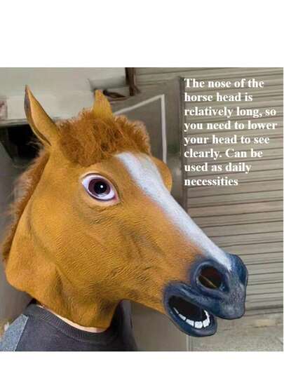 Máscaras divertidas de cabeza de unicornio y perro - Estilo moderno, sin necesidad de energía, material de plástico - Perfectas para decoración de vacaciones