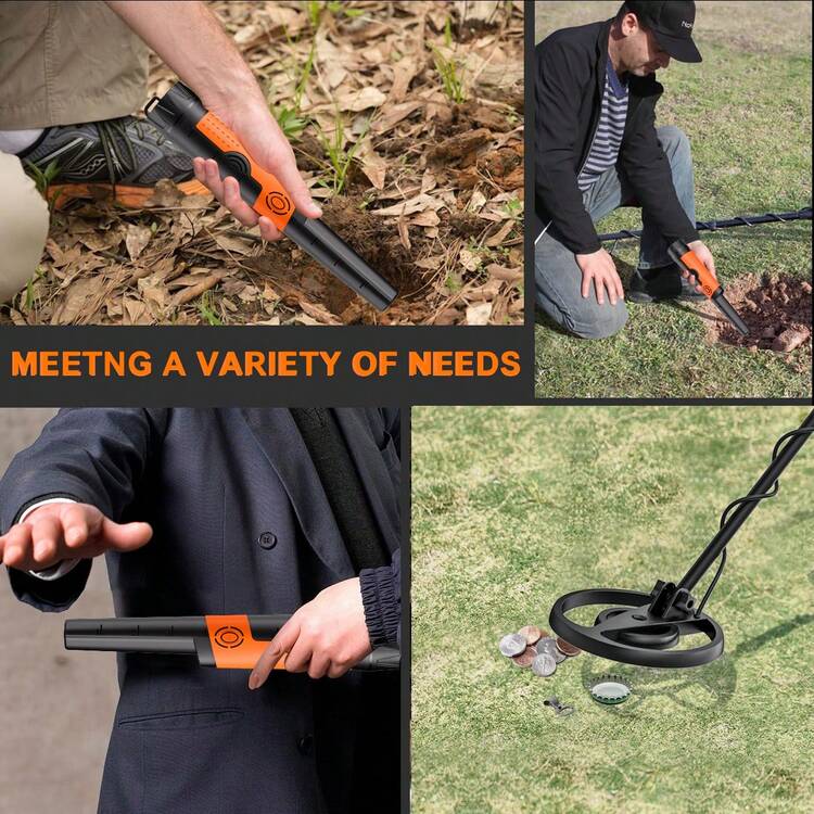 SUNPOW Professional Metal Detector Combo: Full-Size Detector With LCD Depth Display & Handheld Pinpointer Wand | 4 Modes, Audio/Vibration Alert For Beach, Gold, Relic Hunting - MD13+MD12 - View 5