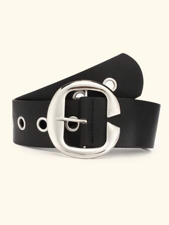 1pc Belt With A Western Punk Style Pairs Well With A Denim Dress And A Wide Rivet Belt