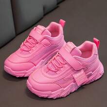 Zapatos de estudiante para niños de talla mediana y grande, zapatos para correr, zapatos deportivos para niñas, zapatos de malla - Rosa - Ver 5