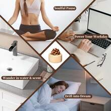 1 Stück Holz Ätherisches Öl Diffuser - Natürliches Tannenzapfen Design. Dieser kompakte zylindrische Diffuser benötigt keine Batterien und ist ideal für den Heimgebrauch, Feierlichkeiten, Partygeschenke, Büros, Autos, Schränke, Yoga-Studios und Spas. Perfekt für Schlafzimmer Dekoration, Wohndekoration, Diffusion ätherischer Öle und als Geschenk.