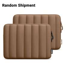 TECOOL 适用于 MacBook Air Pro M1/M2/M3、IdeaPad、HP、ASUS 笔记本电脑的 15 英寸防水笔记本电脑保护套，棕色 - 棕色 - 查看 1