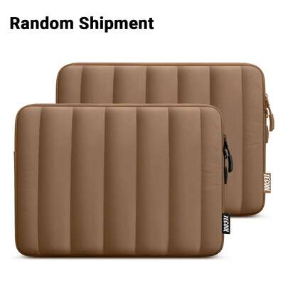 TECOOL 适用于 MacBook Air Pro M1/M2/M3、IdeaPad、HP、ASUS 笔记本电脑的 15 英寸防水笔记本电脑保护套，棕色