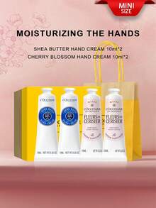 Mini Hand Cream Set (shea Butter 10ml*2+Sakura 10ml*2)