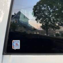 Hockey Romance Era Vinyl Decal - Colorful Ice Skates & Stars Design, Perfect For Car Windows, Laptops, Motorcycles, Hydration Flasks, Journals, Sports-Themed Accessories | Playful Design | Durable Vinyl - Multicolor - View 7