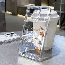 Diseño de Carcasa Transparente, Funda Protectora de Precisión a Prueba de Golpes de TPU, Adecuada para iPhone 6/7/8/XR/X/Xs/Xs Max/11/12/13/14 Pro/15 Plus/16 Pro Max y Varios Otros Modelos, Juega con Animales y Juegos - Colores mixtos - Ver 2
