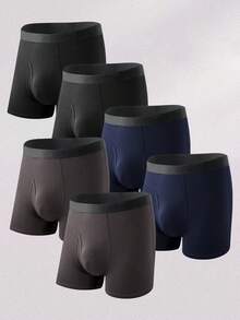paquete de 6 calzoncillos sin etiqueta para hombres, para uso diario/deportivo/fitness, tallas desde S hasta XXXXL, regalo para el novio