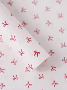 10 tờ giấy gói hoa hình nơ và hoa lê dày in họa tiết cho bó hoa làm quà tặng, thủ công DIY - Nhiều màu - Xem 15