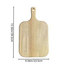 1pc Oak Wood Handle Cutting Board, Bread Board, Fruit Board, Butcher Block, Chopping Board, Double-Sided Cutting Board, Available In Large, Medium And Small Sizes, Suitable For Pizza, Cheese, Cooked Food, Bread, Cookies, Kitchen And Dining, Fruits, Outdoor, Parties, Wedding, Mother's Day, Christmas Gifts - Apricot - View 14