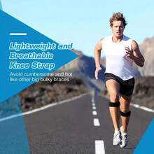 2件装专业膝关节稳定器，男女通用 - 适用于徒步、足球、篮球、跑步、跳跃、网球、排球和深蹲等运动的护膝 - 彩色 - 查看 5