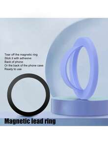 创意硅胶磁性手机支架，液态硅胶磁性指环握把，磁性手机支架，强力磁性指环握把防摔防滑兼容 、Android 手机，生日、家人、朋友礼物手机指环支架手机握把 - 彩色 - 查看 16