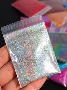 22袋/套 10克 全息细闪粉环氧树脂填充剂 闪亮金银色树脂颜料 适用于硅胶模具填充 杯子艺术DIY工艺品 - 彩色 - 查看 5