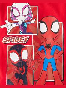 The Children's PLACE Baby And Toddler Boys Spidey And Friends™ Grid Graphic Tee - HỒNG - Xem 2
