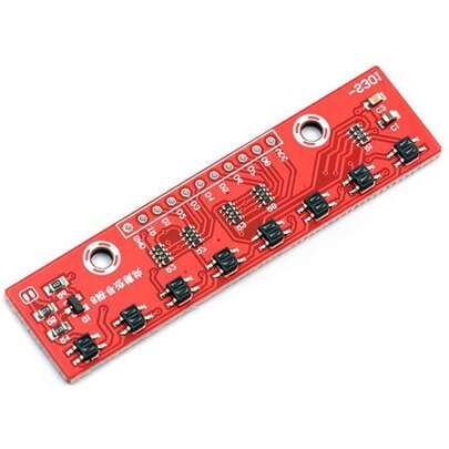3.3V-5V 8 Way Infrared Line Tracking Sensor Module Line-Hunting Module Infrared Barrier Sensor Module Ir Line Following Sensor