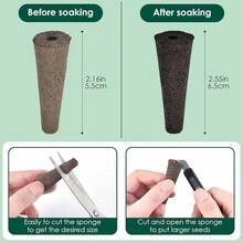 PACETAP 80 Pack Grow Sponges Compatible With AeroGarden, Replacement Refill Grow Sponge For Hydroponic Indoor Garden System{Inchsize_nameinch:Inch80Packinch} - 80Pack - View 4