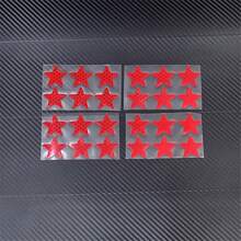 24片星形摩托车头盔反光贴纸，自行车装饰夜光贴纸，摩托车贴花，摩托车贴纸和图案，头盔配件，摩托车配件，头盔贴纸，摩托车乙烯基贴花，星形贴花，装饰贴纸，耐用乙烯基贴纸，耐用乙烯基，头盔图案，骑行者，夜间通勤者