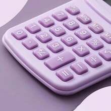 Calculadora Infantil Colorida - Calculadora de Mesa Fofa 8 Dígitos para Crianças, Estudantes, Escritório e Escola - Azul - Visão 8