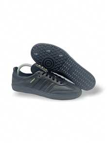 Adidas Originals Samba Decon 休闲轻便舒适防滑低帮软皮Logo男鞋，街头潮流日常通勤款 - 黑色 - 查看 5
