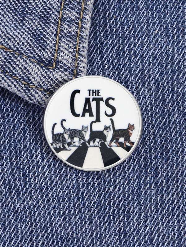 1pc THE CATS Cat Enamel Needle Cartoon Cute Brooch Clothes Backpack Accessories Jewelry Gift For Friends