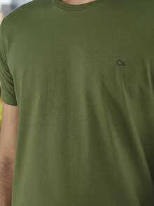 Ogochi Basic Slim Fit T-Shirt, Original Cotton, Various Colors, Christmas, New Year, Summer, Spring - 綠韭菜 - 查看 7