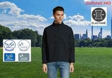 THEGEWA Men's 340gsm Softshell Thermal Jacket With Fleece Lining, Functional Design And Full Zip, 11 Colors Available, Perfect For Outdoor Use And Customization - Available S To 3XL - MARNAULA - Navy Blue - View 14