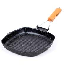 ABKOK Cast Iron Steak Frying Pan, 20cm/24cm, Suitable For Gas Stove