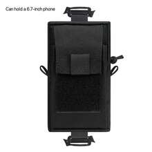 Ultimate Smartphone Hiking Companion Backpack Strap Pouch - Spacious Water-Resistant Storage With Multiple Compartments For Phones Up To 6.7 Inches, No Battery Required - Perfect For Outdoor Enthusiasts And Travelers