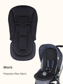 1pc Reversible Thickened Soft Baby Stroller Seat Cushion, Highchair Pad, Basket Liner - Multicolor - View 15