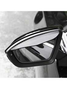 1pair/2pcs Car Rain Shield For Rearview Mirror & Window, Anti-Rain & Sunshade, Universal Fit - Black - View 7