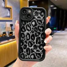 Funda para Teléfono - Una Funda de Alta Calidad de Concha Negra con Diseño de Estampado de Leopardo, que Ofrece una Textura Premium que Ofrece Protección contra Caídas, Adecuada para iPhone 15, Funda Creativa de Color Caramelo Resistente a Caídas para iPhone XR78 Equipa tu Teléfono con una Funda de Teléfono a la Moda! - 1 pieza - Ver 9