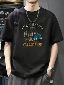 Camiseta de campamento - Negro - Ver 7