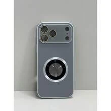 Teléfono con ventana magnética con patrón de CD compatible con los nuevos 17 Pro, 17, 16, 15, 14, 13 y 12, que brinda protección total contra caídas. - Gris - Ver 4