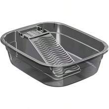 Lavabo de tabla de lavar, de lavado, portátil, práctico, ahorrador de espacio, ligero, para lavar ropa, dormitorio, tabla de fregar, lavadero, Gris - Gris - Ver 13